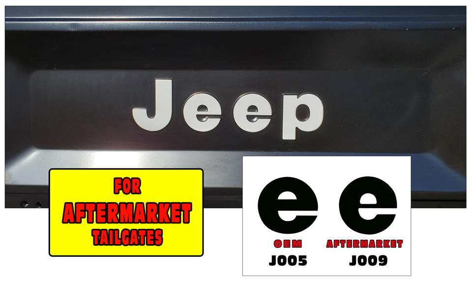 197686 Jeep CJ7 CJ8 Tailgate Decal AFTERMARKET Graphic Express