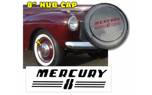 1948-52 MERCURY 1/2 Ton Pickup 8" Hub Cap Letter Decals