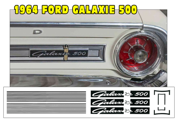 1964 Ford Galaxie 500 RH Tail Panel Trim Molding