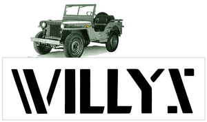 Jeep - WILLY'S name Logo Decal