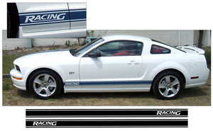 2005-14 Mustang Rocker Side Stripe Decal Kit - Racing Name