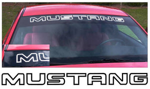 Mustang Windshield Decal - Outline Style - 3.3" x 40"