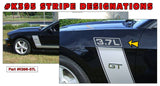2011-13 Mustang 3.7L Numeral Decal Set - for Side L-Stripe Kit - Graphic Express Automotive Graphics