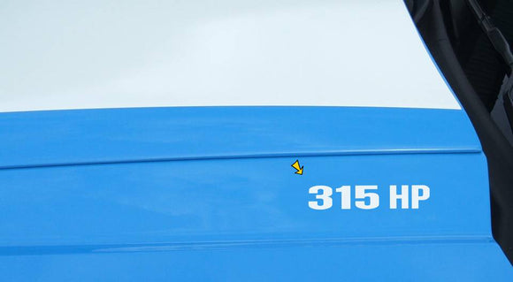 2010-14 Mustang Hood Rise Designation Name Decal Set - 315 HP