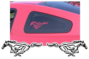 Mustang Detailed Pony Decal Set - 3" x 7.75"