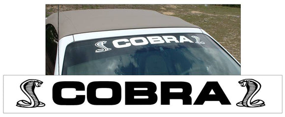 Cobra Windshield Decal with Snakes - 4