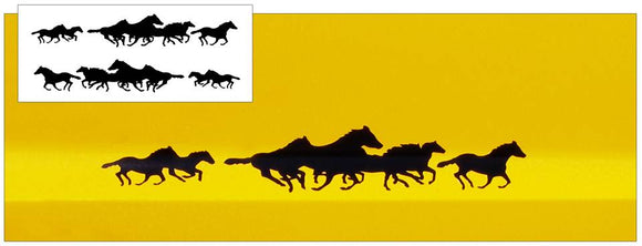 Mustang Herd Pony Decal Set - 3