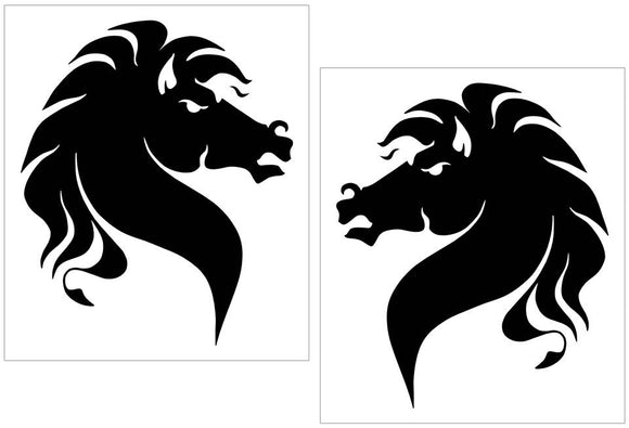 Mustang Horse Head Decal Set - 10