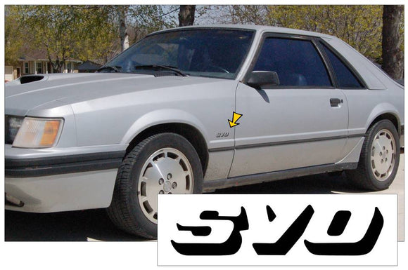 1983-86 Ford Mustang SVO Fender Decal