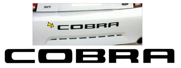 1996-2000 Mustang Cobra Embossed Bumper Decal Letters