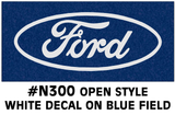 Ford Oval Logo Decal - Open Style - 4" Tall - Graphic Express Automotive Graphics