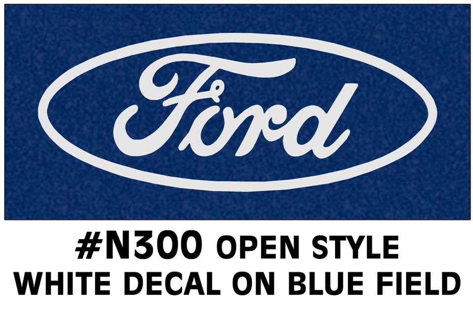 Ford Oval Logo Decal - Open Style - 8 Tall