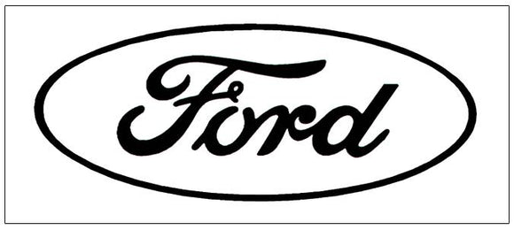 Ford Oval Logo Decal - Open Style - 5