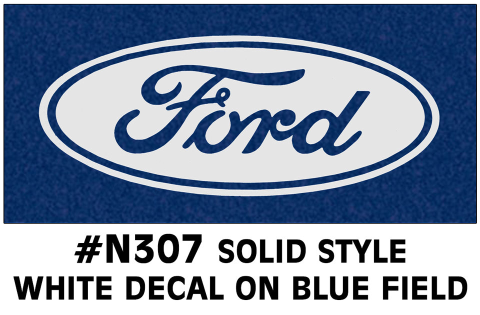 Ford Oval Logo Decal - Solid Style - 5