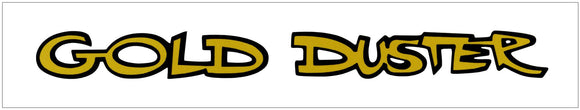 1970-72 Plymouth Gold Duster Fender or Trunk Decal - GOLD DUSTER