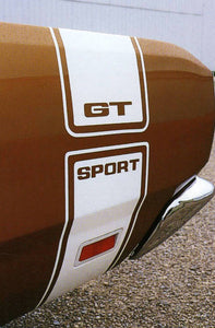 1969 Dodge Dart GTS Sport Bumble Bee Stripe Decal Kit - GT & Sport Names