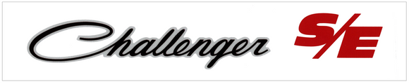 Dodge Challenger S/E Spoiler Decal - 1.75