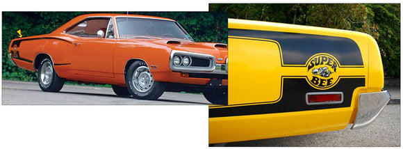 1970 Dodge Coronet Super Bee Reverse C-Stripe Decal with Bee Logo