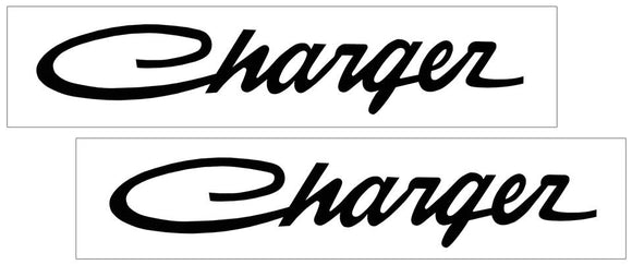 Charger Script Name Decal Set - Small - 1.9