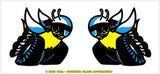 1970 Dodge Scat Pack Window Bee Decal Set - 2" Tall - Outside Application