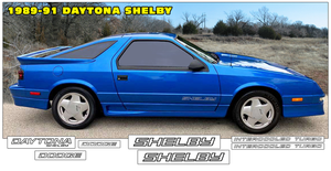 1989-91 Dodge Daytona Shelby Decal Kit