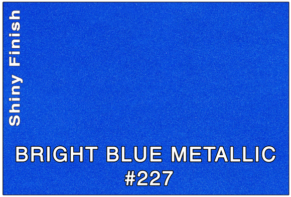 COLOR SAMPLE - 3M BRIGHT BLUE METALLIC #227 (BBM)