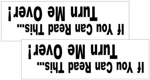Jeep - If You Can Read This... Turn Me Over! Decal Set - 4