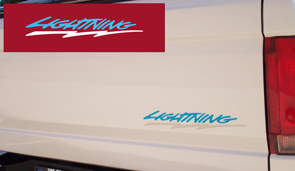 1993-95 Ford F150 Lightning Tailgate Decal 2.25