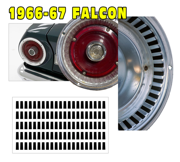 1966-67 Ford Falcon Futura Tail Light Insert Decals