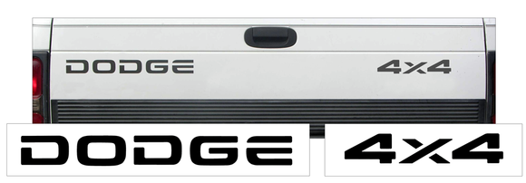1994-02 Dodge Ram Truck Tailgate Decals - Dodge 4x4 - COMBO