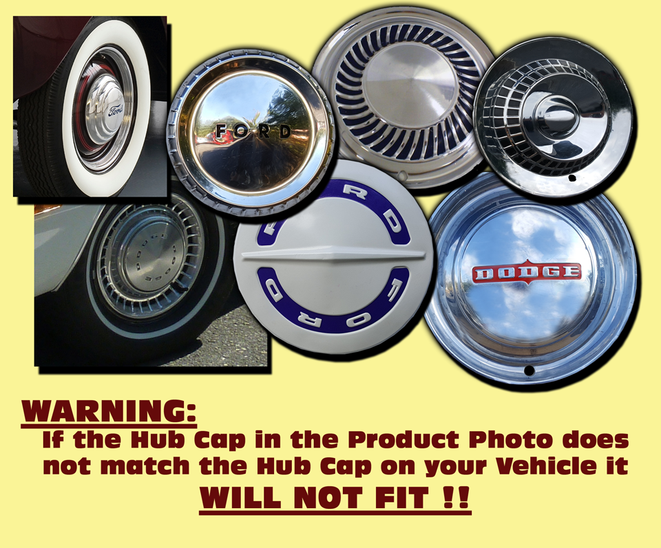 1958 Dodge Royal Lancer Hub Cap Decal Inserts
