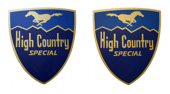 1966-68 Mustang High Country Special Badge Decals - Set of Two