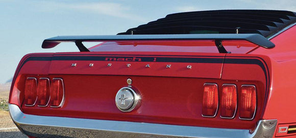 1969 Mustang Mach 1 Trunk Lid and Quarter Extension Stripe Decal Kit