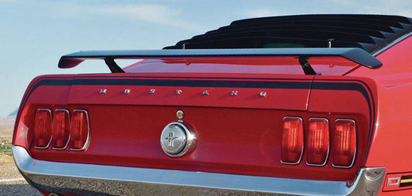 1969 Mustang Mach 1 Trunk Lid and Extension Stripe Decal Kit - Custom No Name