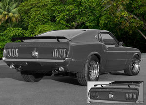 1969 Mustang Mach 1 Side and Trunk Stripe Decal Kit - Custom Color