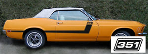 1970 Mustang Grabber 351 Stripe Decal Kit