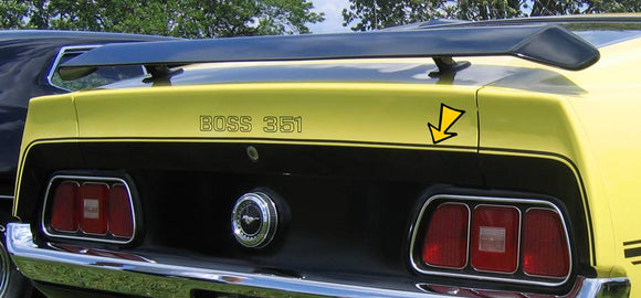 1971 Mustang Boss 351 Trunk Lid Stripe Decal Kit
