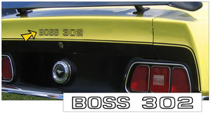 1971 Mustang Boss 302 Trunk Lid Decal