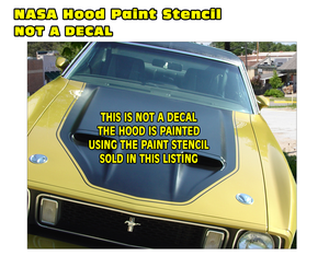 1971-73 Mustang Mach 1 NASA (NACA) Hood Paint Stencil Kit