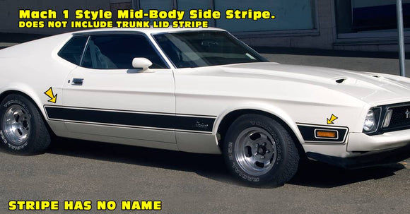1973 Base Model Mustang - Custom Side Stripe Decal Kit | Graphic 1973 Base Model Mustang - Custom Side Stripe Decal Kit | Graphic