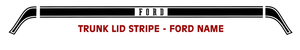 1978 Ford Maverick GT - Brazilian Trunk Lid Stripe Decal Kit