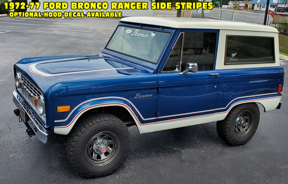 1972-77 Ford Bronco Ranger Stripe Decal Kit