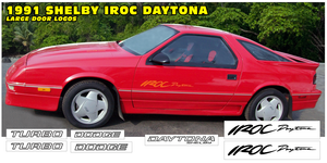 1991 Dodge SHELBY IROC Daytona Decal Kit