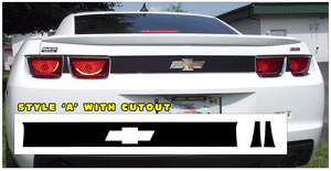 2010-13 Camaro Rear Trunk Accent Stripe Decal Kit - BOWTIE - CUT OUT
