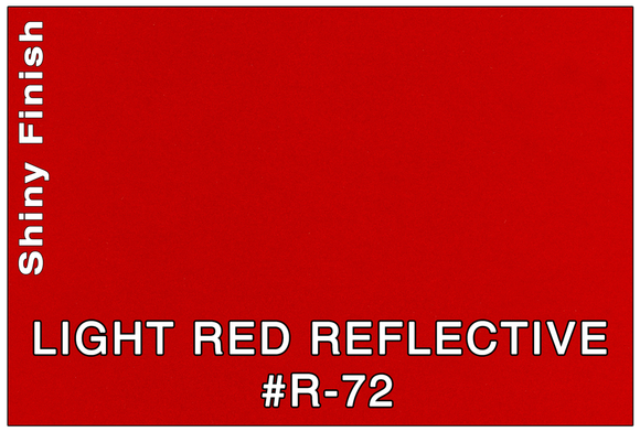 COLOR SAMPLE - 3M LIGHT RED REFLECTIVE #R72 (LR-R)