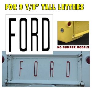 1961-67 Ford Econoline Tailgate Letter Decal Set