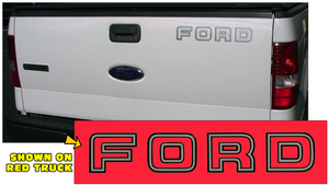 1992-95 Ford F150 Tailgate Decal - FLAT PANEL - Two Color