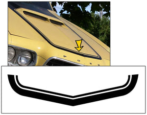 1972 Ford Ranchero GT - Hood Nose Stripe Decal