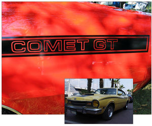 1973-74 Mercury Comet GT Stripe Decal Kit