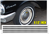 1960-62 Mercury Comet 9 1/2" Dog Dish Hub Cap Decal Set - Does 4 Wheels